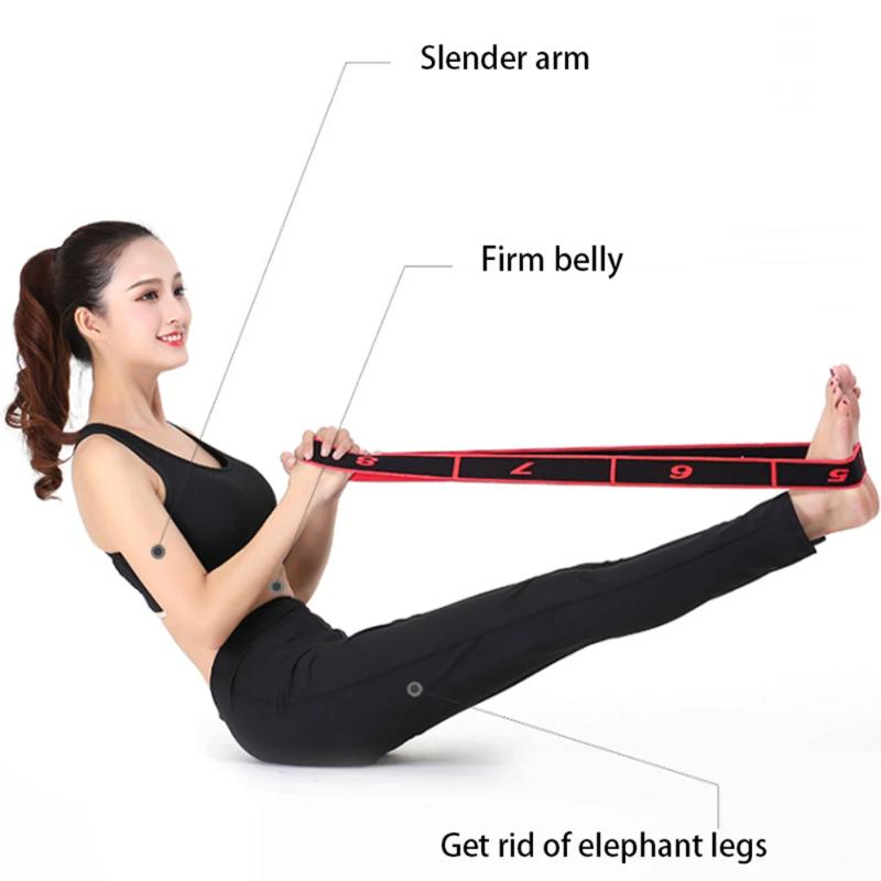 Yoga Stretch Resistance Bands Adult High Elasticity Multi-Segment Belt Yoga Assisted Stretching Belt Yoga Fitness Products