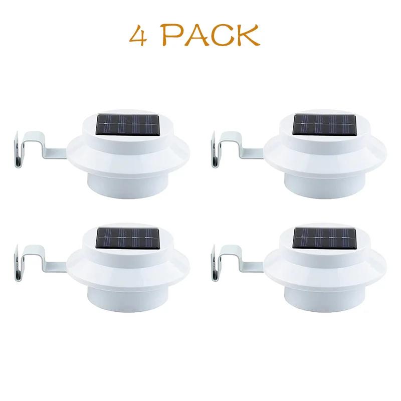 Outdoor Solar Gutter Lights 3 9 LEDs Fence Light Waterproof Security Lamps For Eaves Garden Landscape Pathway B Solar Lights