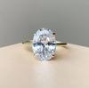 2024 Three Jewels Minimalist Zircon Inlaid Ring - Handmade, Super Shiny Diamond Look