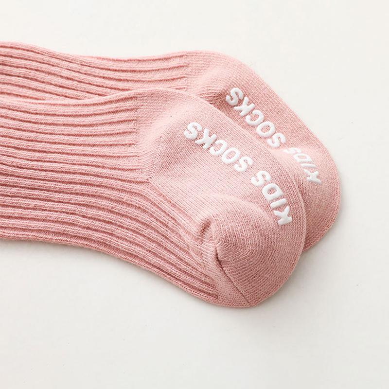 Bonbonfarbe Neue Kinder Baumwollsocke Für Jungen Kleinkinder Mädchen Knöchelsocken Gestreift Rutschfest Säugling Baby Bodensocke Weich