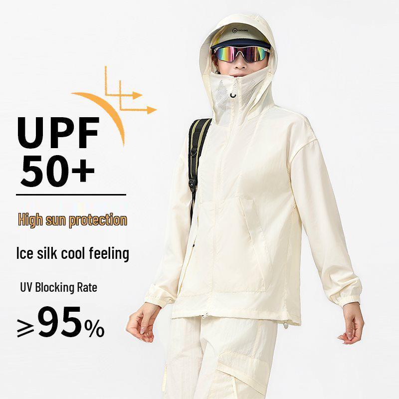Unisex Summer UV Protection Ice Silk Jacket – Breathable, Lightweight Skin Clothing for Fishing