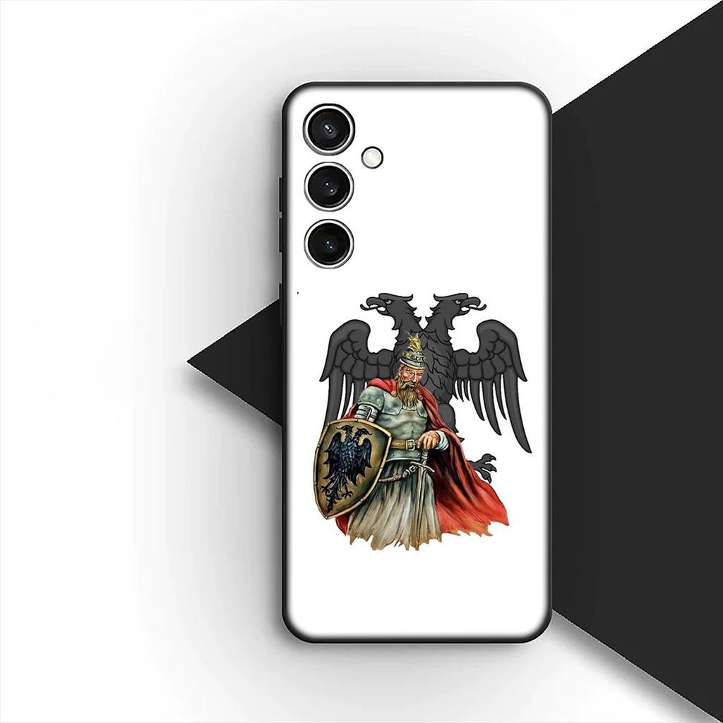 Soft Cover for Samsung Galaxy S24 S25 S23 FE Ultra Plus S7 Edge S25+ S23+ A56 5G Casing Phone Case Albania Love Albanians Flag