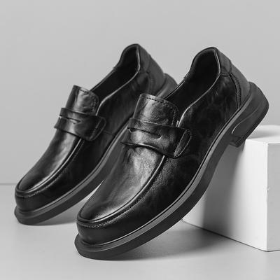 Męskie Mokasyny Męskie Wygodne Buty Biznesowe Skórzane Uniwersalne Męskie Buty Codzienne Nowość Ręcznie robione Klasyczne Męskie Buty na Wesele