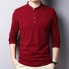 Men's Knitwear Fashion Korean Style Slim Cotton Stand Collar T Long Sleeve Bottoming Knitwear