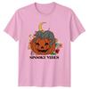 Spooky Vibes TShirt Spooky Cute Cat Halloween Gift For Him And Her