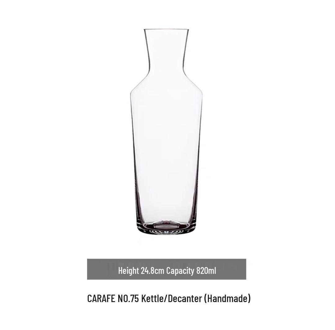 Zalto-inspired lightweight and thin red wine decanter, featuring a transparent texture, ideal for both dry red and white wines.