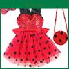 Robe Sans Manches Miraculous Les Aventures de Ladybug et Chat Noir pour Filles Tout-Petits avec Motif Dessin Animé