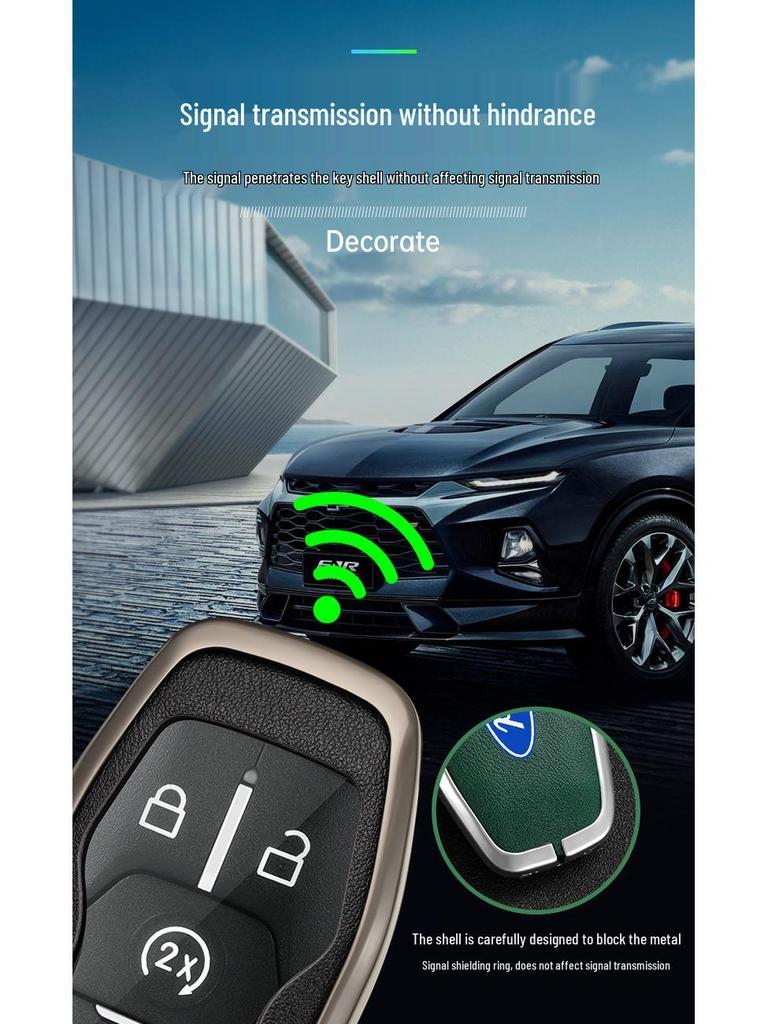 Ford Taurus Key Case for 2015-2017 Explorer Mustang - Metal Shell with Buckle