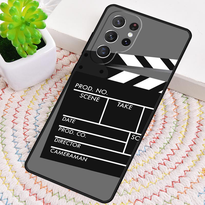 Film Movie Maker Clapper Board Phone Case for Samsung Galaxy Note 10 Pro S26 Ultra S23 S24 FE S25 S21 S22 PLUS Shockproof Cove