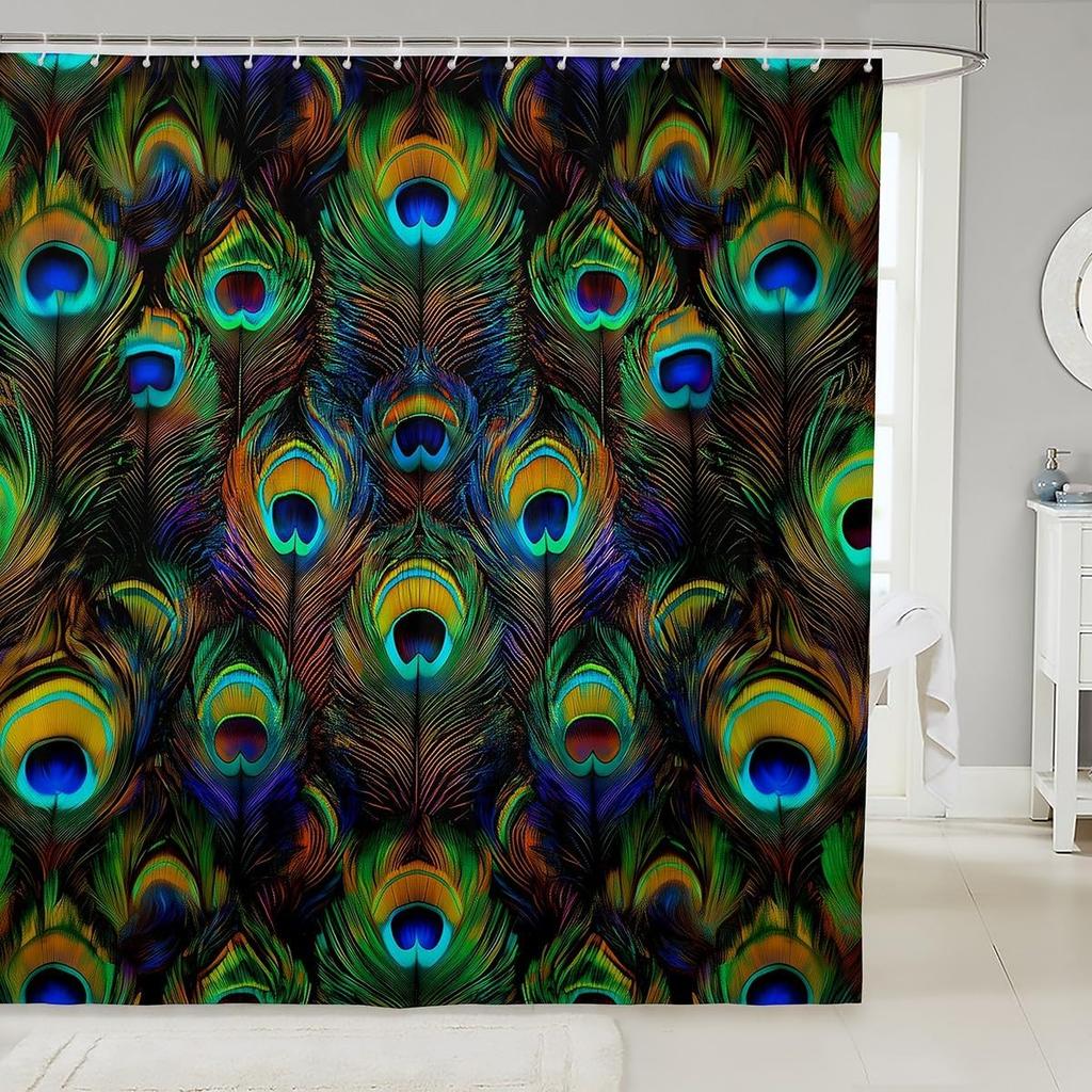 Pink Fox Shower Curtain Japanese Cherry Blossoms Bath Curtain Girls Teens Cute Cartoon Bathroom Shower Curtain Set Waterproof