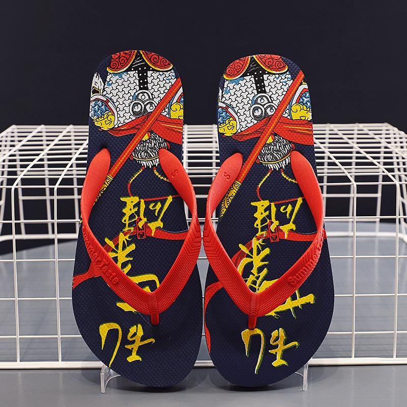 Flip-flops Men's Summer Wear Trend Non-slip Shoes Pinch Slippers Casual Beach Sandals