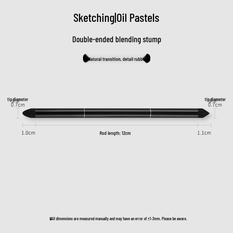 Sketching & Blending Tools Set: Blending Stumps, Sponge Ball, and Tortillon Paper