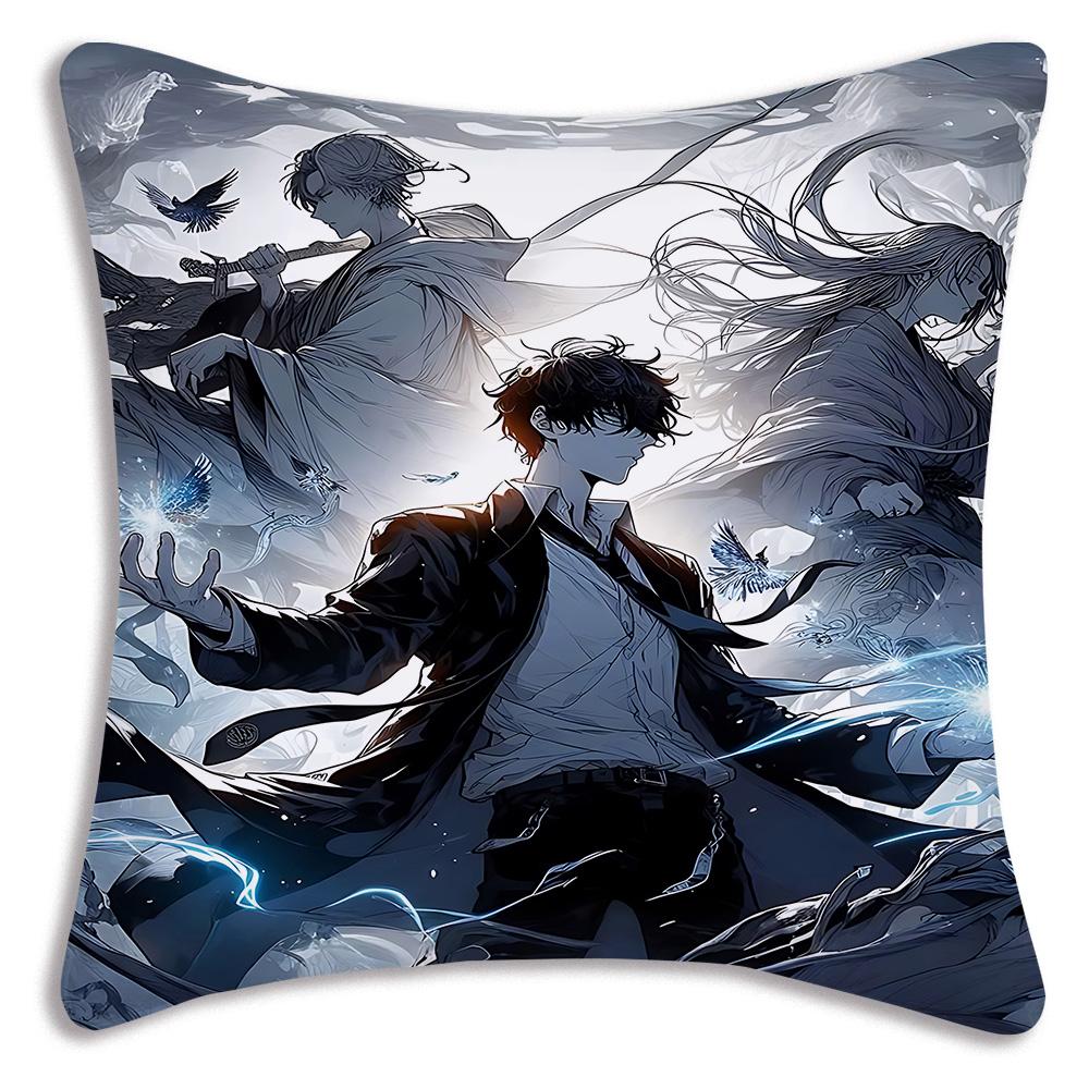 Cartoon Cool Solo For Levelings Pillow Covers Cartoon Sofa Decorative Home Double-sided Printing Short Plush Cute Cushion Cover