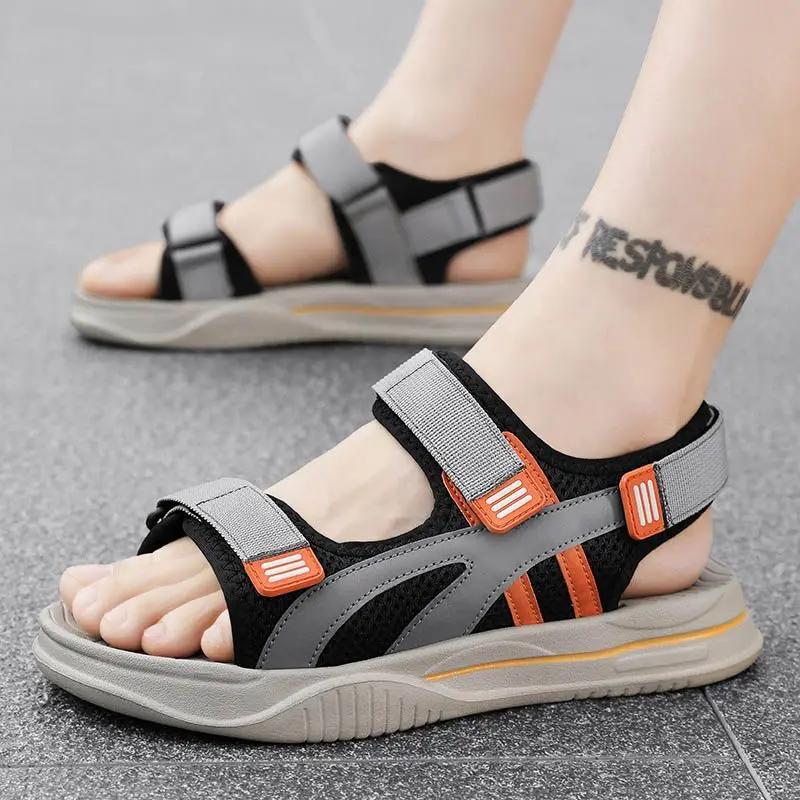 Breathable Summer 2024 Male Shoe Outdoor Men's Sandal Styles High Quality On Offer Cheap Liquidation 39 Original Casual Open Toe
