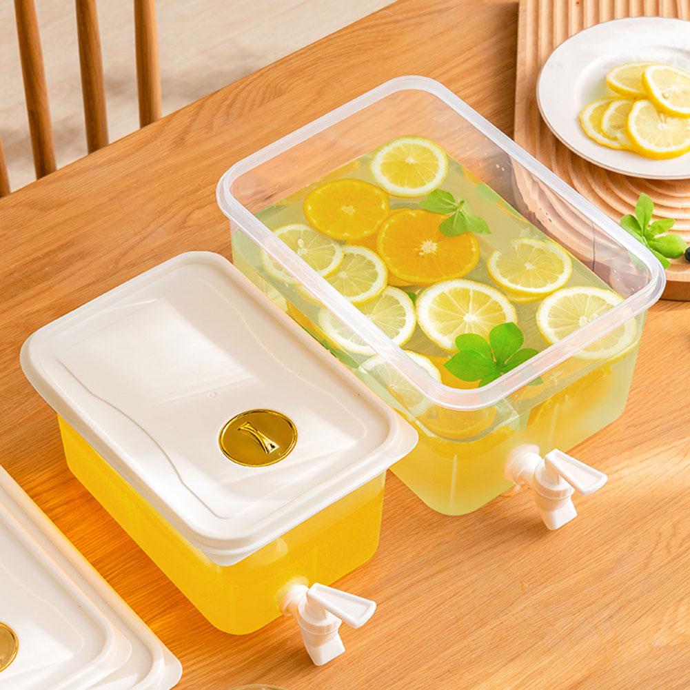 3/5L Lemonade Tea Water Kettle with Spigot Summer Water Dispenser Large Capacity Drinking Water Jug for Outdoor Picnic Party