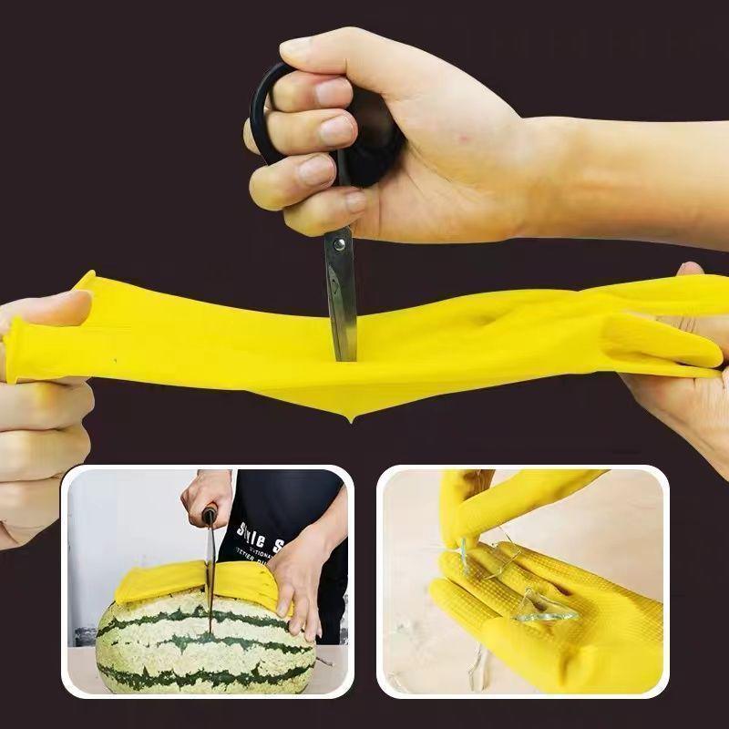 Enhanced Women's Latex Gloves for Household Cleaning