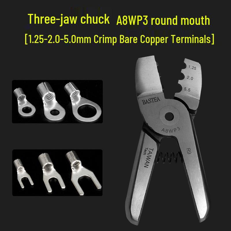 Taiwan Beishi Pneumatic Terminal Crimping Pliers: Insulated & Bare Crimping for Automotive Use