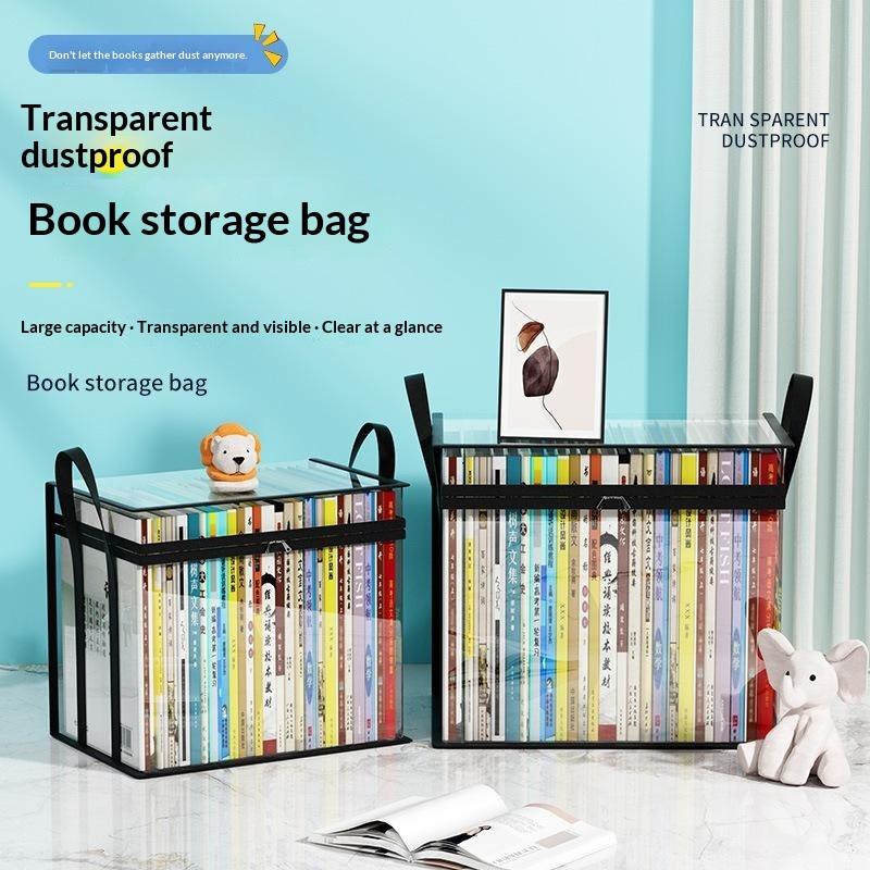 Extra Dicke Wasserdichte Transparente Aufbewahrungsboxen für Bücher Transparente PVC Schreibtisch-Organizer für Studenten für Schreibwaren Akten 1 Stück