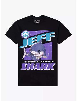 Véritable 2026 Nouvelle Surprise Jeff Requin Terrestre Imprimé Grande Taille Mode Femme Manches Courtes Ample T-Shirt de Sport