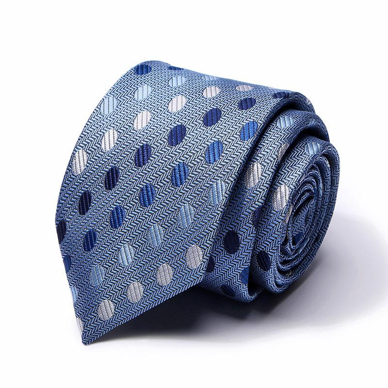 Tie Tie Polyester Silk Tie 8Cm Business Men'S Dress Wedding Studio Tie