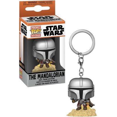 Funko Pocket Pop! Schlüsselanhänger Mandalorian - Mando mit Blaster