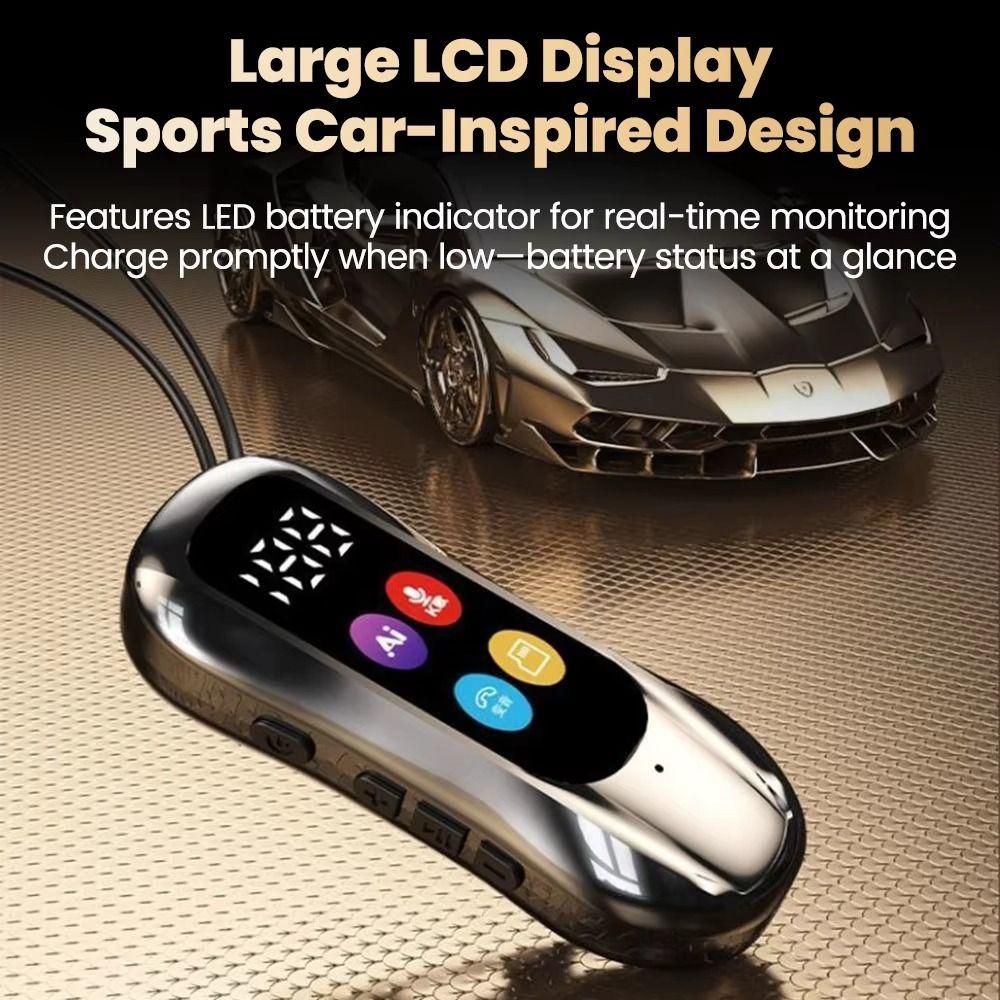 LED Screen Bluetooth Headset Ultra Long Battery Life Wireless Headphones  Support SD Card