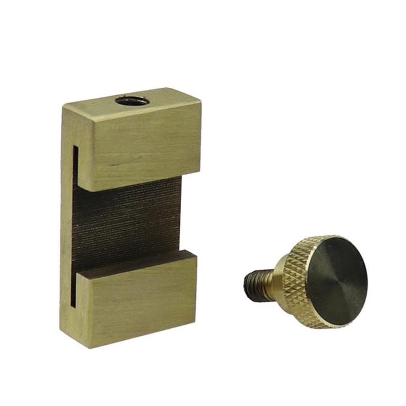 Heavy Duty Quick Install Brass Limit Stop Positioning Aid For Steel Rules No Tool Setups Measurement Gauges Accessory