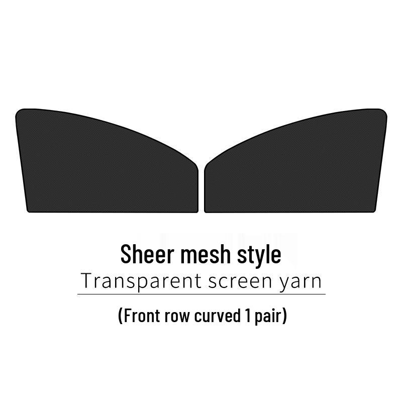 Magnetic Car Window Sunshade & Mosquito-Proof Mesh Curtain