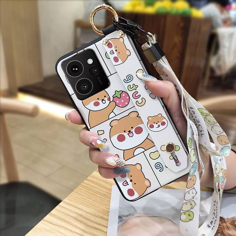 Ring Cartoon Phone Case For Nokia HMD Skyline Shockproof Waterproof Lanyard Kickstand Wristband Anti-knock Protective