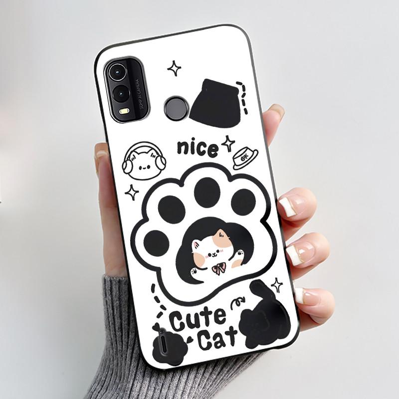 Custodia carina per Nokia G11 Plus / Nokia G11 / Nokia G21 Fundas Guscio Stampato Cover Protettiva Silicone Morbido Cartone Animato Custodia per Telefono