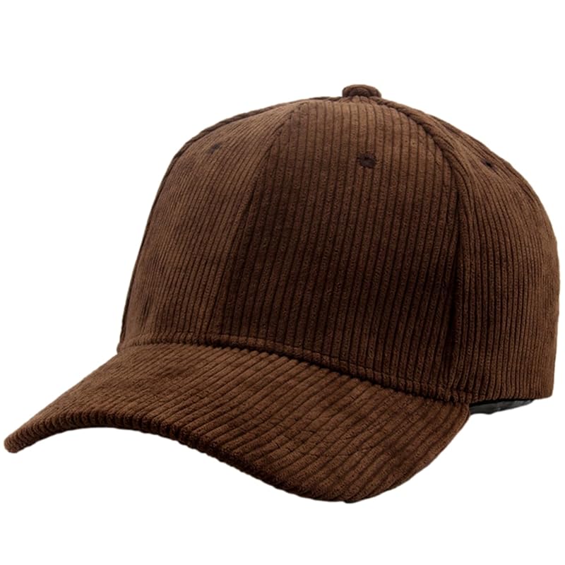 

[Haverly] corduroy cap hat Plain color CORDUROY CAP warm simple unisex outdoor casual awning baseball hat fashionable mountain climbing fishing ball