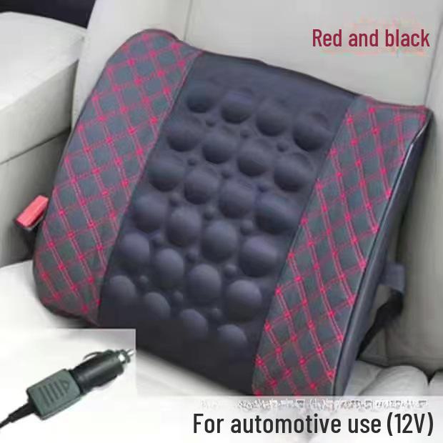 Cuscino di Supporto Lombare Elettrico per Auto e Casa con Funzione Massaggio
