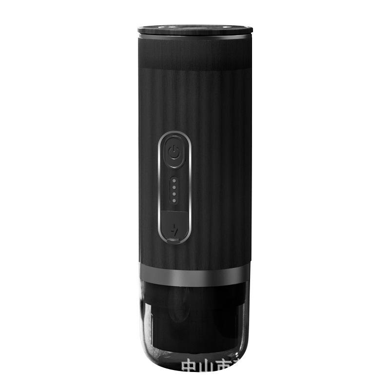 

Портативная электрическая эспрессо-машина с самонагревом, кофеварка, эспрессо-машина, совместимая с молотым кофе и капсулами NS чёрный