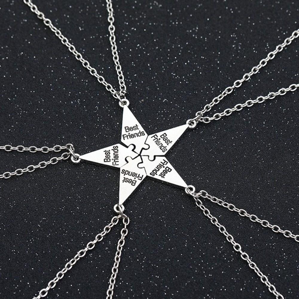 Kreatywny Naszyjnik dla Najlepszej Przyjaciółki Stop Cynku Stop Cynku Wielooosobowy Naszyjnik Łączony Naszyjnik Przyjaźni Kobiety