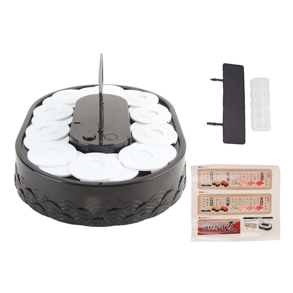 Rotary Sushi Machine Automatic Rotating Table Display Stand Swing Tray Turntable for Sushi Dessert Cupcake