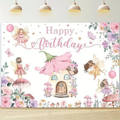 Magical Enchanted Forest Photo Booth Backdrop for Kids' Birthday