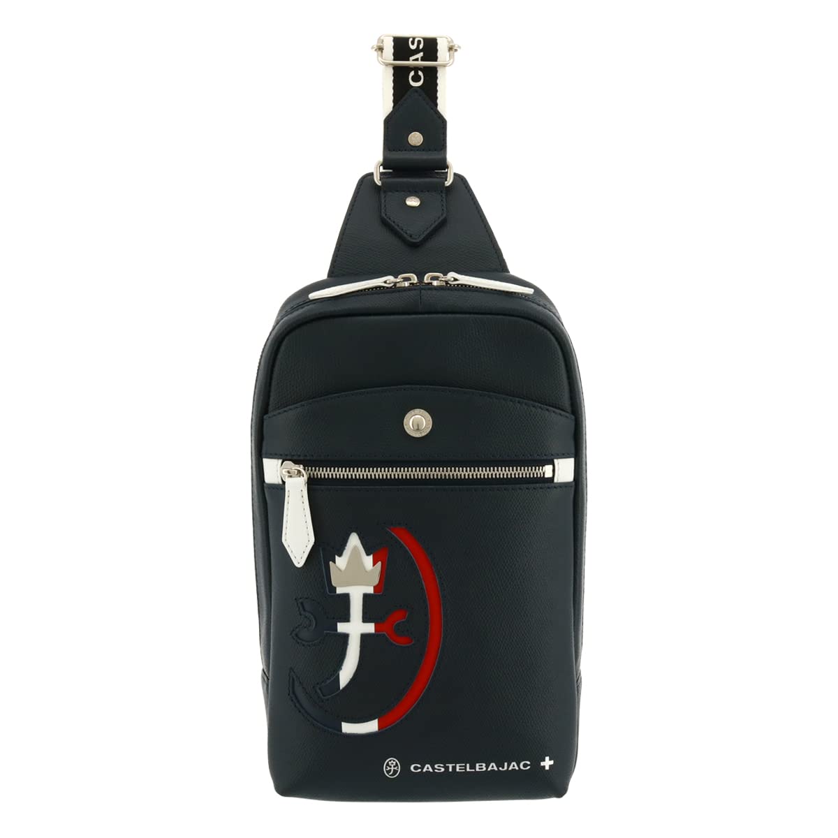 

Body Bag One Shoulder Genuine Leather Carnet 032911 Made in Japan CARNET Cowhide Leather Black [Castelbajac] Men s [01]