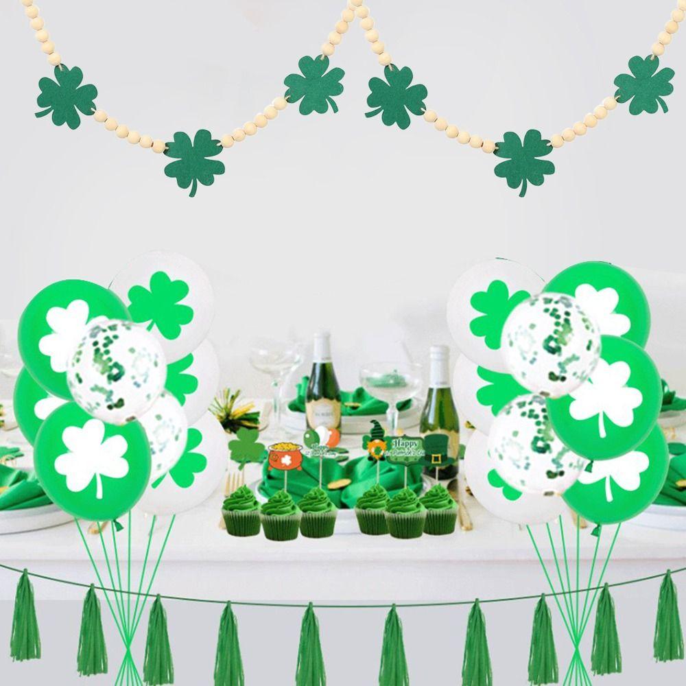 

DIY Decoration Pendant Shamrocks Wall Porch Decoration Simple Fireplace Mantle