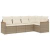VidaXL Garden Lounge Set with Cushions 5 Pcs, Patio Sofas, Patio Furniture Set, Outdoor Furniture, Beige 3225946