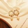 Women Retro Elegant Concise Imitation Pearl Earrings
