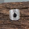 Black Onyx Gemstone 925 Sterling Silver Handcrafted Jewelry Ring Gift For Women RR-17-4