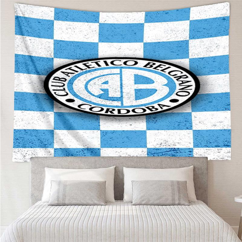 Atletico Belgrano Crest Tapestry Hanging for Bedroom,Livingroom, Playroom,Decor Art Room Wall Tapestry Holiday and Birthday Gifts