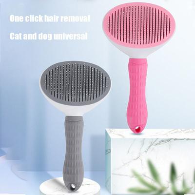 Pet Dog Brush Cat Comb Self Cleaning Pet Hair Remover Brush For Dogs CatsGrooming Tools Pets Dematting Comb Dogs Accessories