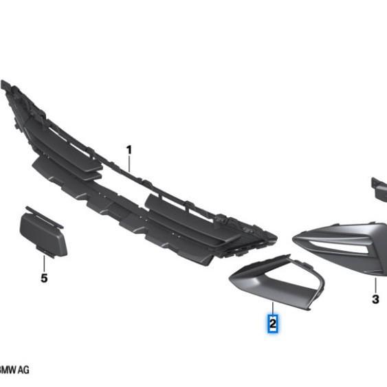 BMW 2 Series F44 Front Bumper Air Vent Trim (51119463087/88)