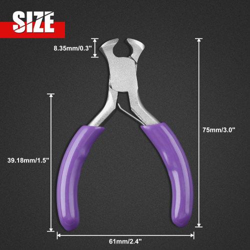 GOLD DEER Mini End Nippers, Small Tool for Crafts, Rust-Resistant with Plastic Spring, Cutting Tool for Precision Work, Forging, Professional Hobby, C
