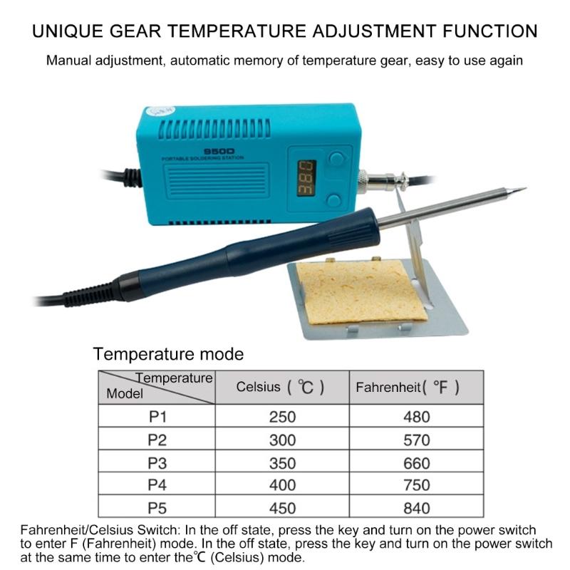 Digital Soldering Station Fast Heating Soldering Iron Station Soldering Iron Replacement Adjustable Temperature Welding