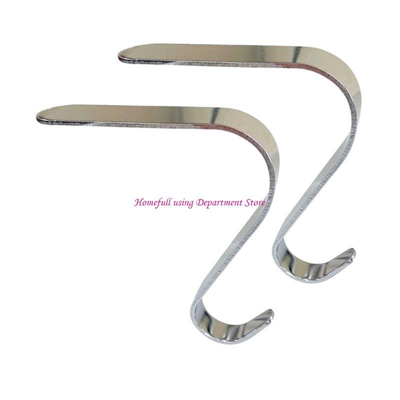  Christmas Stocking Hangers Metal Hanging Hooks for Fireplaces Accessories Mantel Ornaments Holders Party Supplies
