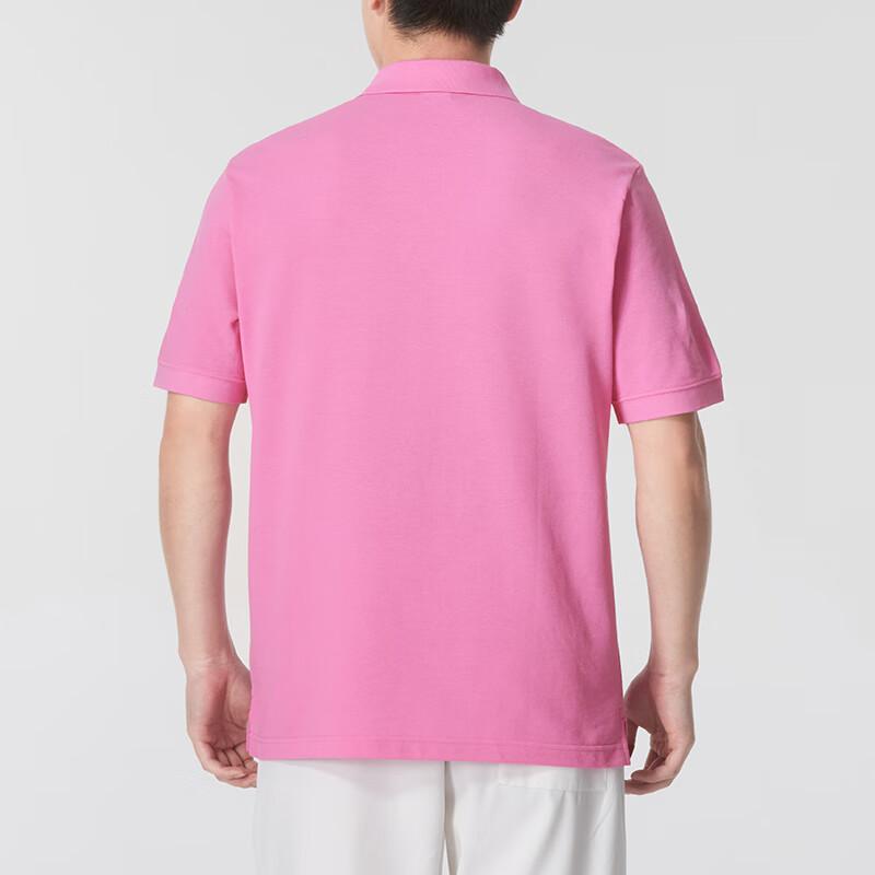 Nike Design Logo Brodat Cămașă Polo Casual cu Mânecă Scurtă Croială Dreaptă Bărbați topuri Roz FN3895675