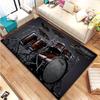 3D Drum Kit Music Instruments Area Large Carpet Musical Rock Rug for Home Living Room Bedroom Dorm Door Mat Non-slip Floor Mats