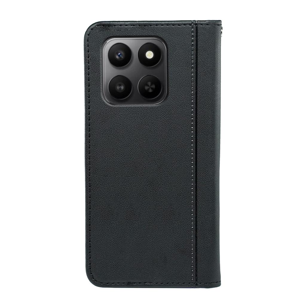 Wallet Case For Honor 400 Smart 5G/4G/X7d 4G Magnetic Closing PU Leather Phone Cover with Wrist Strap